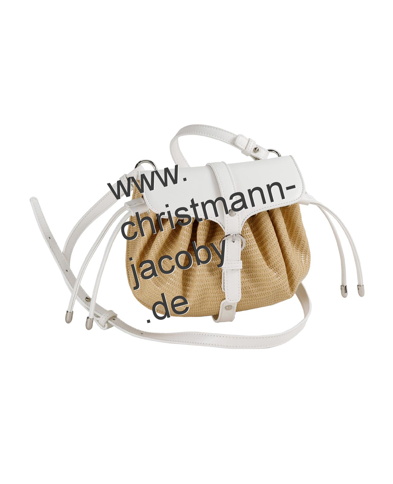 Bast-Optik-Tasche, champagner