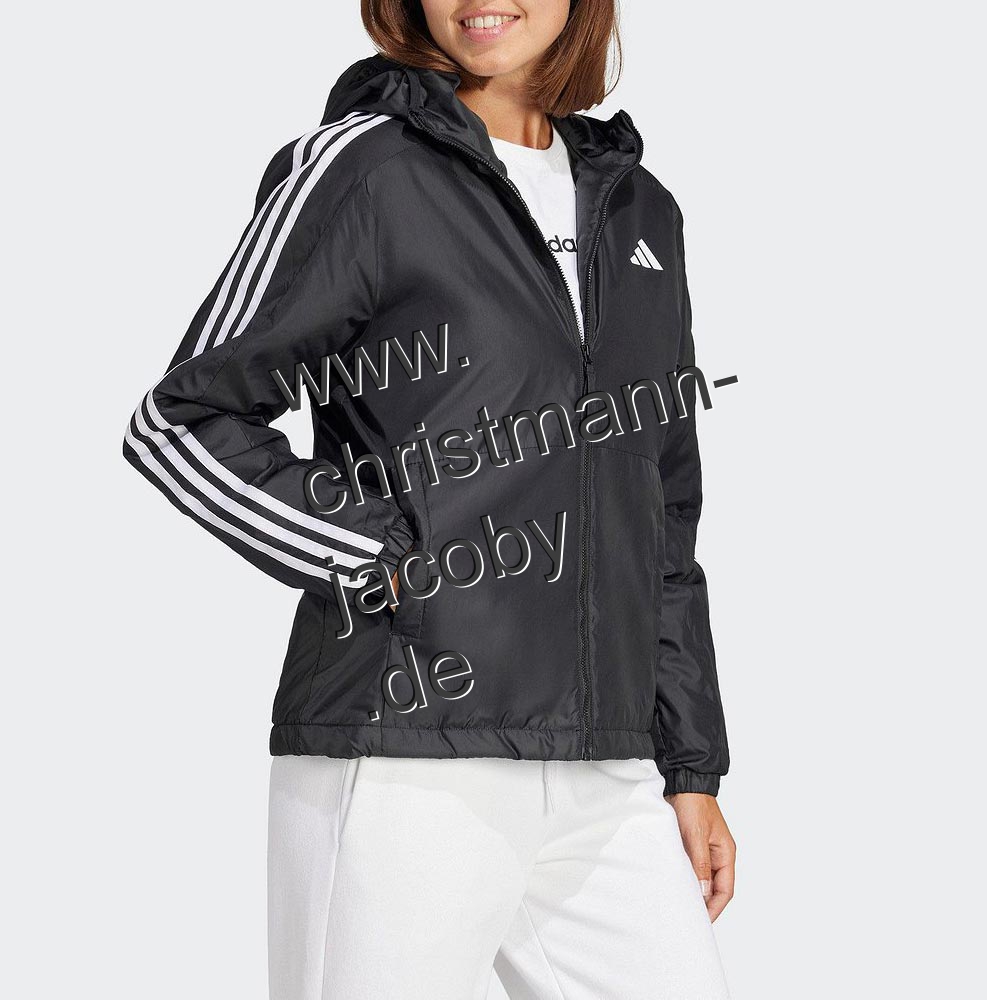 Marken-Outdoorjacke, schwarz